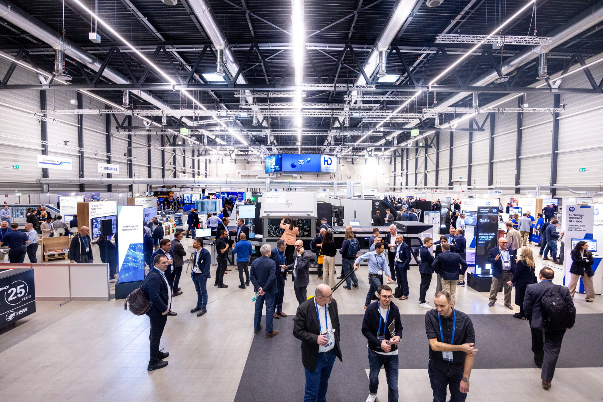 Visitors in Hall 1.